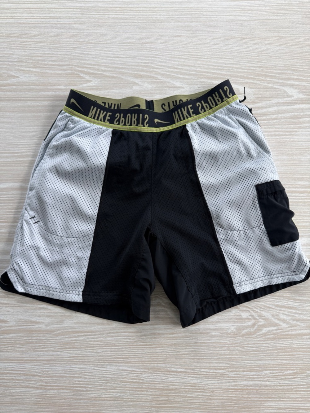 Nike Men’s Black & White Athletic Reversible Shorts